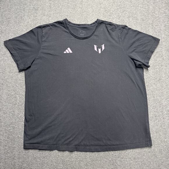 Adidas Messi #10 T-Shirt Men's 3XL XXXL Black Regular Fit Soccer Graphic - Picture 3 of 9